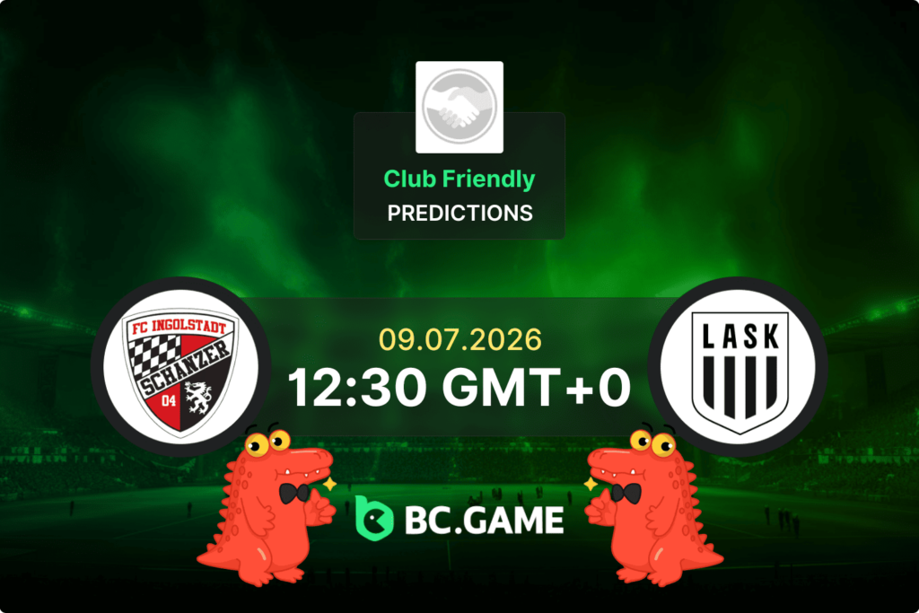 Match prediction for the LASK vs FC Ingolstadt 04 game at Club Friendly 2026.