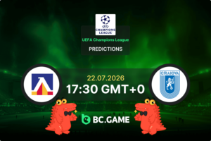 Levski Sofia vs Universitatea Craiova Prediction, Odds & Betting Tips – UEFA Champions League Qualification 22/07/2026