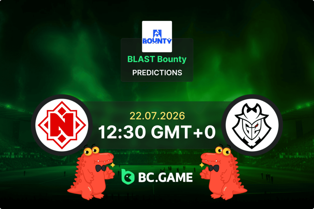 Match prediction for the Nemiga Gaming vs G2 Esports game at BLAST Bounty 2026
