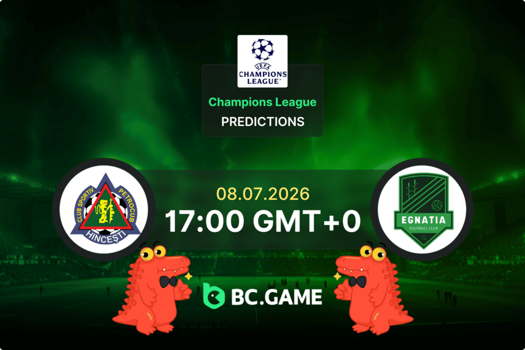 Match prediction for the FC Petrocub vs KF Egnatia game at UEFA Champions League Qualification 2026.