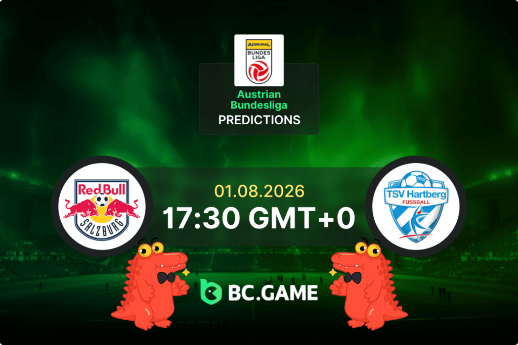 Match prediction for the Red Bull Salzburg vs TSV Hartberg game at Austrian Bundesliga 2026.