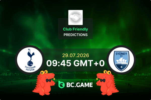 Tottenham Hotspur vs Sydney FC (1:1): Club Friendly 29/07/2026
