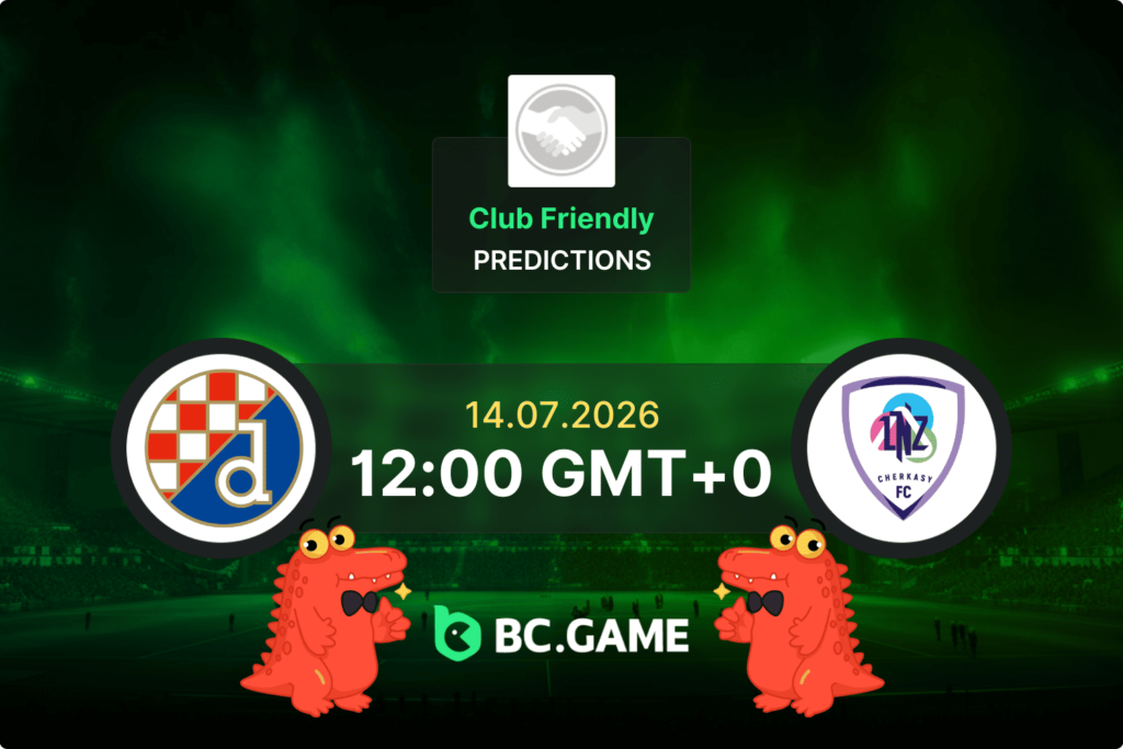 Match prediction for the Dinamo Zagreb vs LNZ Cherkasy game at Club Friendly 2026.