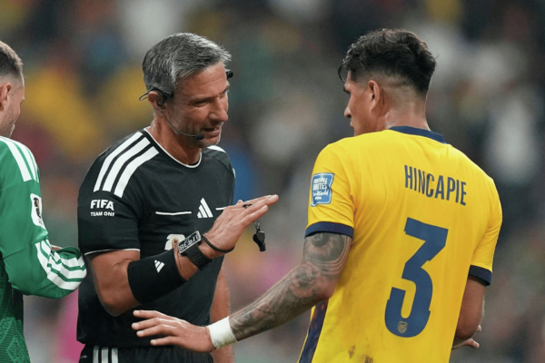 Hincapie sent off as mouth covering rule causes another World Cup flashpoint