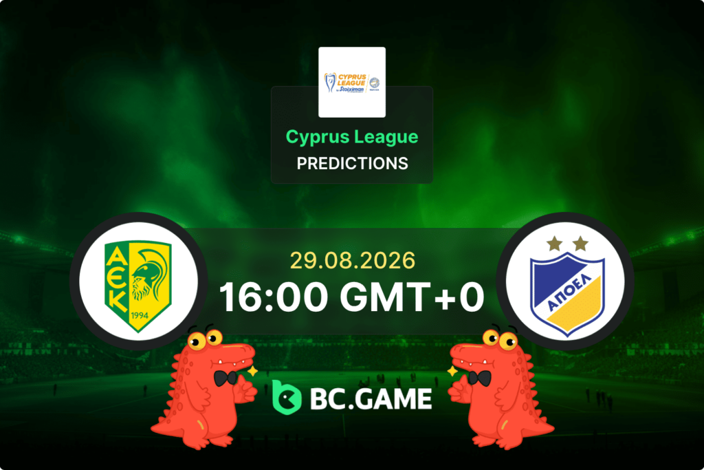 Match prediction for the AEK Larnaca vs APOEL Nicosia game at Cyprus League 2026.