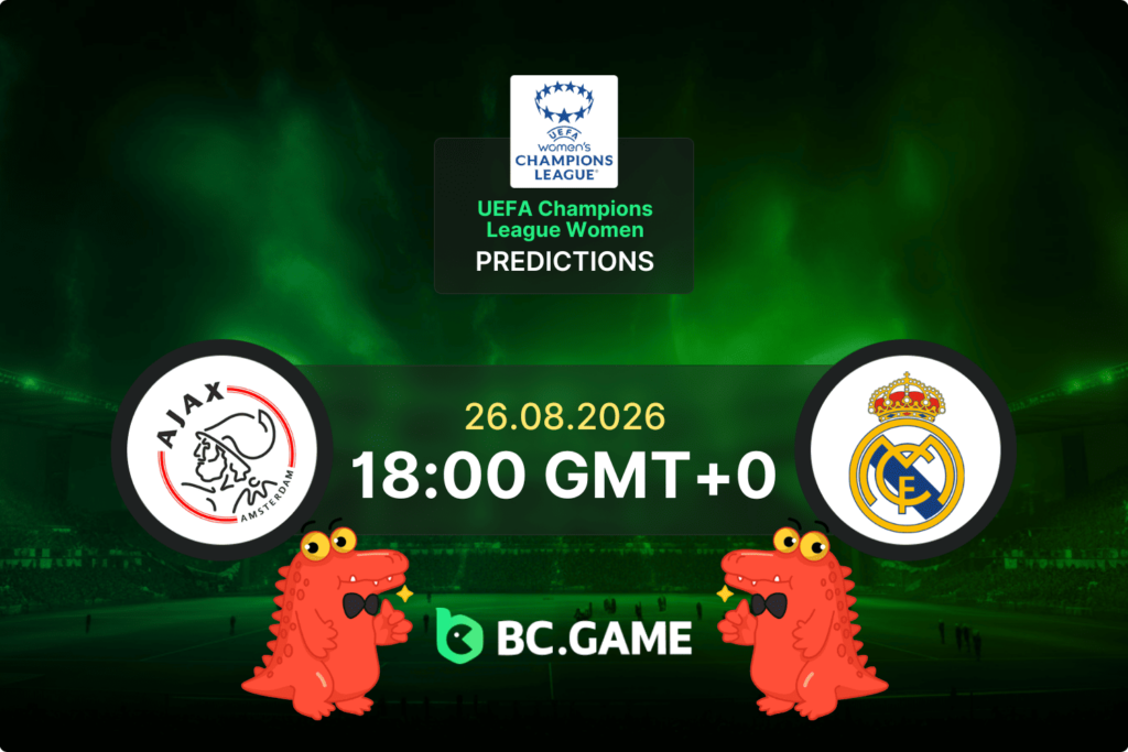 Ajax W vs Real Madrid W prediction - UEFA Women's Champions League Qualification - 26 August 2026