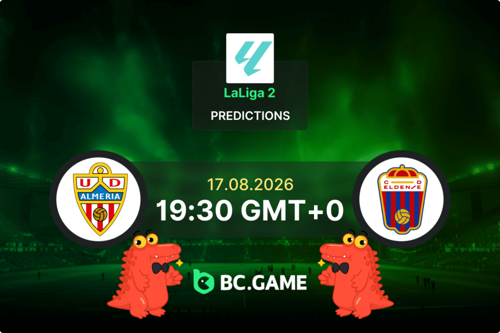 Match prediction for the Almería vs CD Eldense game at LaLiga 2 2026.