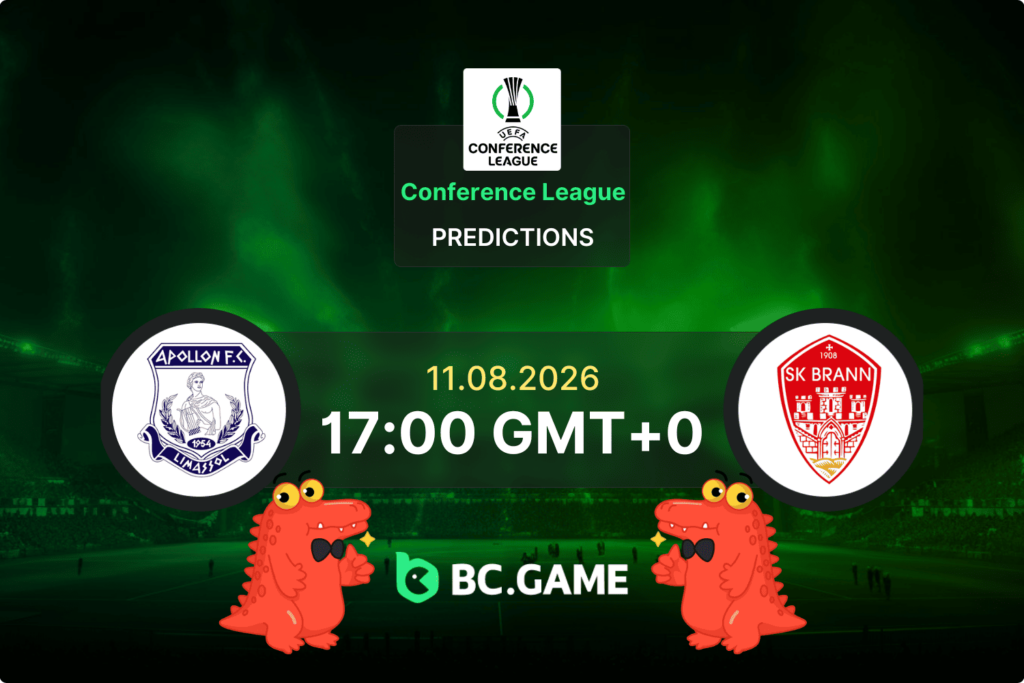 Match prediction for the Apollon Limassol vs SK Brann game at Conference League Qualification 2026.