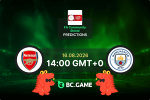 Arsenal vs Manchester City Prediction, Odds & Betting Tips – FA Community Shield 16/08/2026