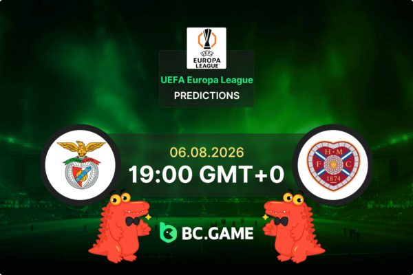 Benfica vs Heart of Midlothian (6:1): UEFA Europa League Qualification 06/08/2026