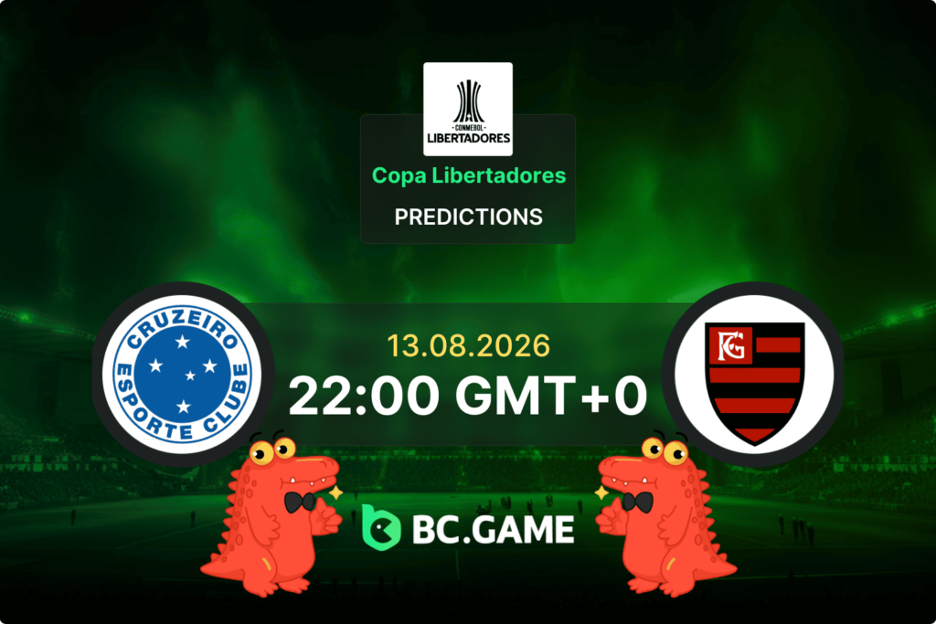 Match prediction for the Cruzeiro vs Flamengo game at Copa Libertadores 2026.