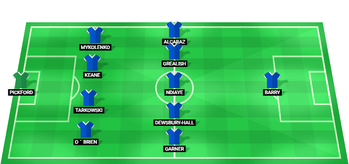 Everton predicted starting lineup vs Newcastle August 2026
