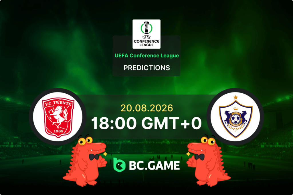 Match prediction for the Twente vs Qarabag game at UEFA Conference League Playoff 2026.
