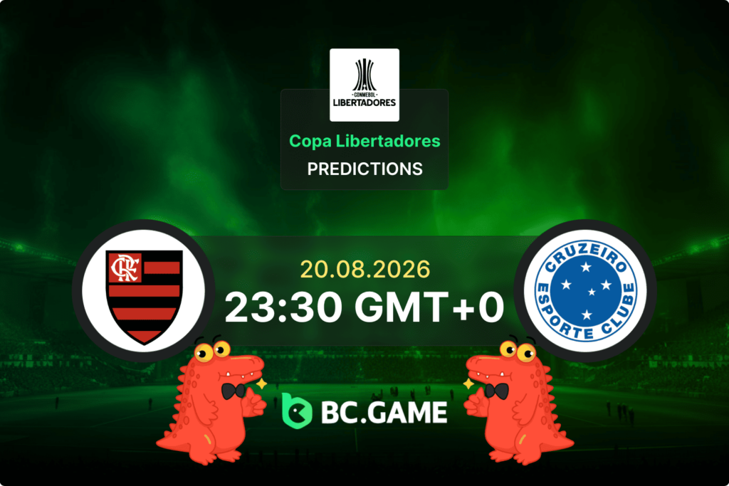 Match prediction for the Flamengo vs Cruzeiro game at Copa Libertadores 2026.