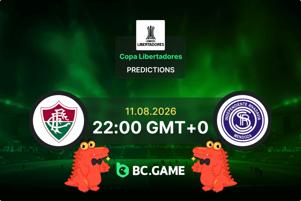 Match prediction for the Fluminense vs Independiente Rivadavia game at Copa Libertadores 2026.