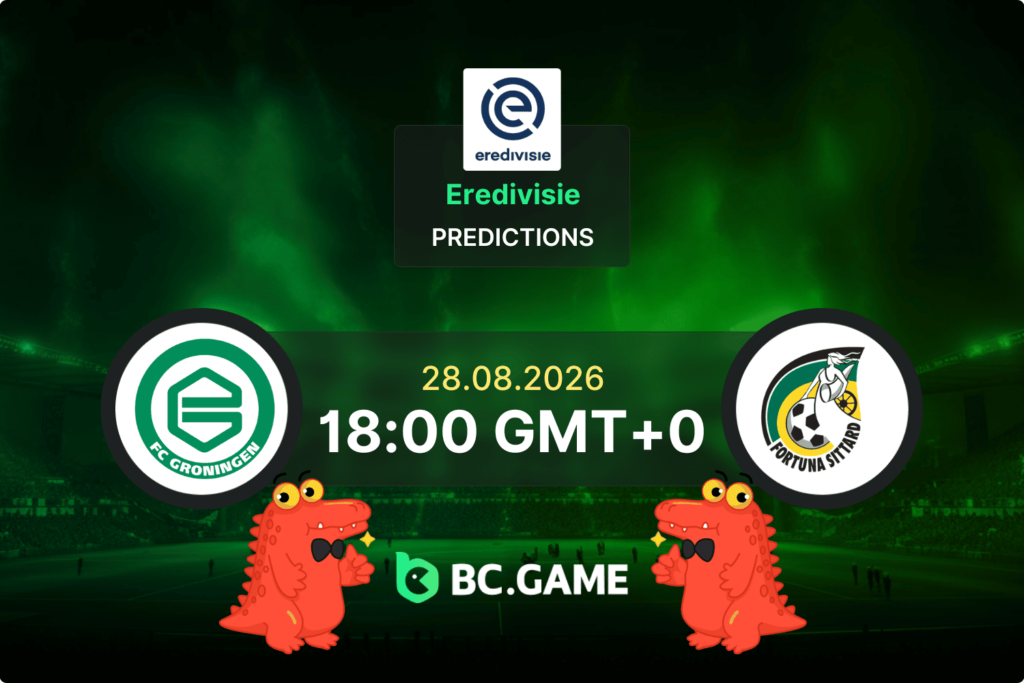 Groningen vs Fortuna Sittard prediction Eredivisie 28 August 2026