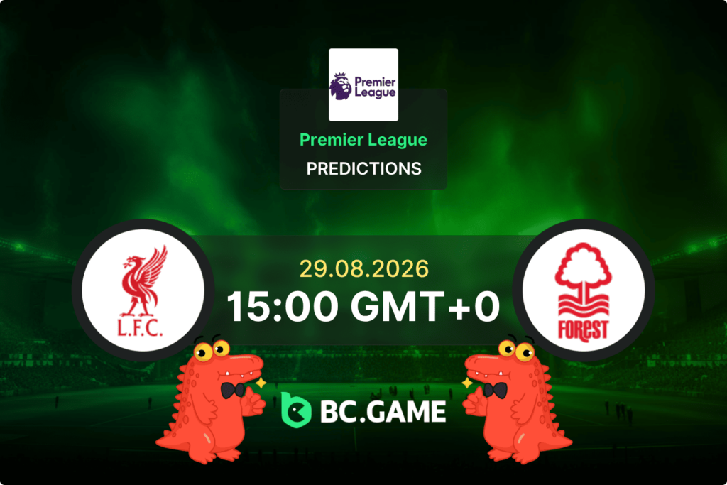 Match prediction for the Liverpool vs Nottingham Forest game at Premier League 2026.