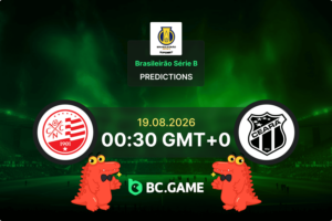 Náutico vs Ceará Prediction, Odds & Betting Tips – Brasileirão Série B Round 23 19/08/2026