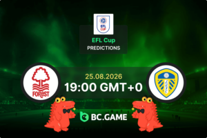 Nottingham Forest vs Leeds United Prediction, Odds & Betting Tips – EFL Cup 1/32-finals 25/08/2026