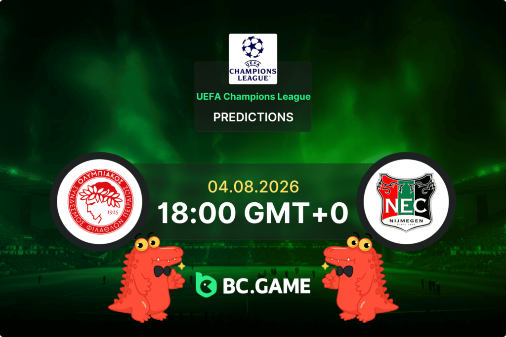 Match prediction for the Olympiacos FC vs NEC Nijmegen game at UEFA Champions League 2026