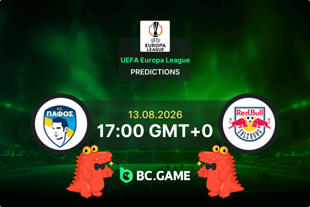 Pafos FC vs Red Bull Salzburg Prediction, Odds & Betting Tips – Europa League Qualification 13/08/2026