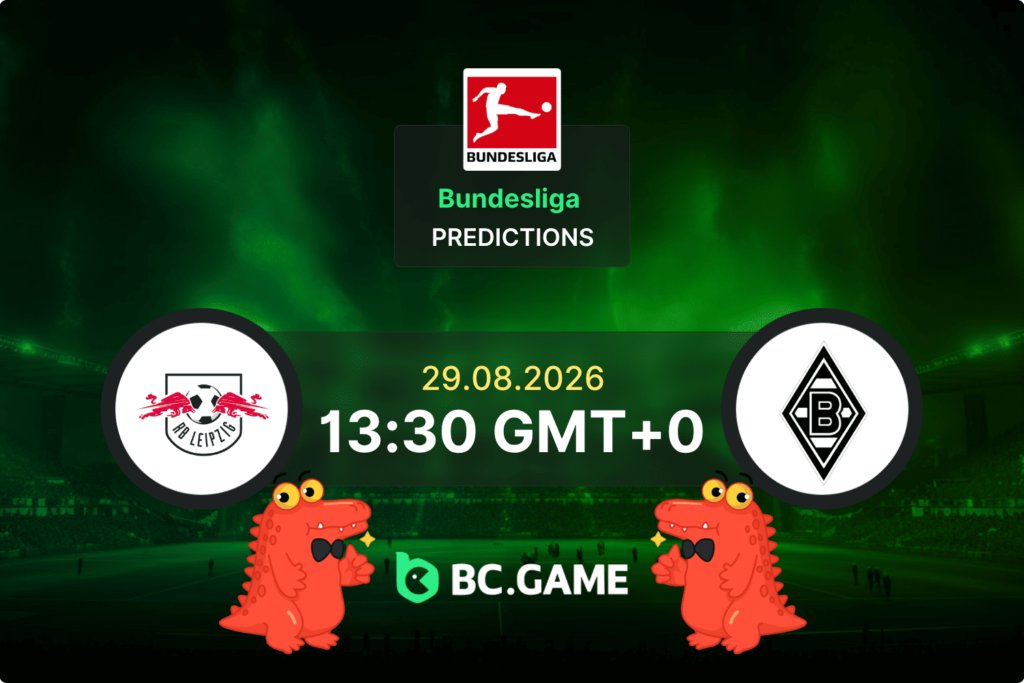 Match prediction for the RB Leipzig vs Borussia M'gladbach game at Bundesliga 2026.