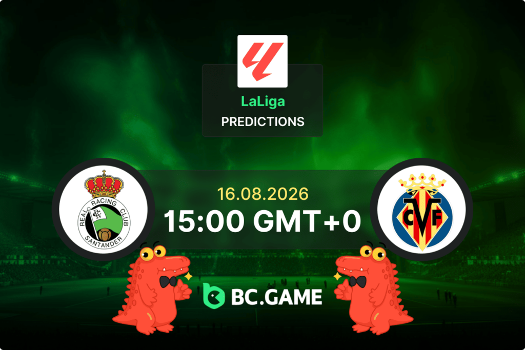 Match prediction for the Racing Santander vs Villarreal game at LaLiga 2026.