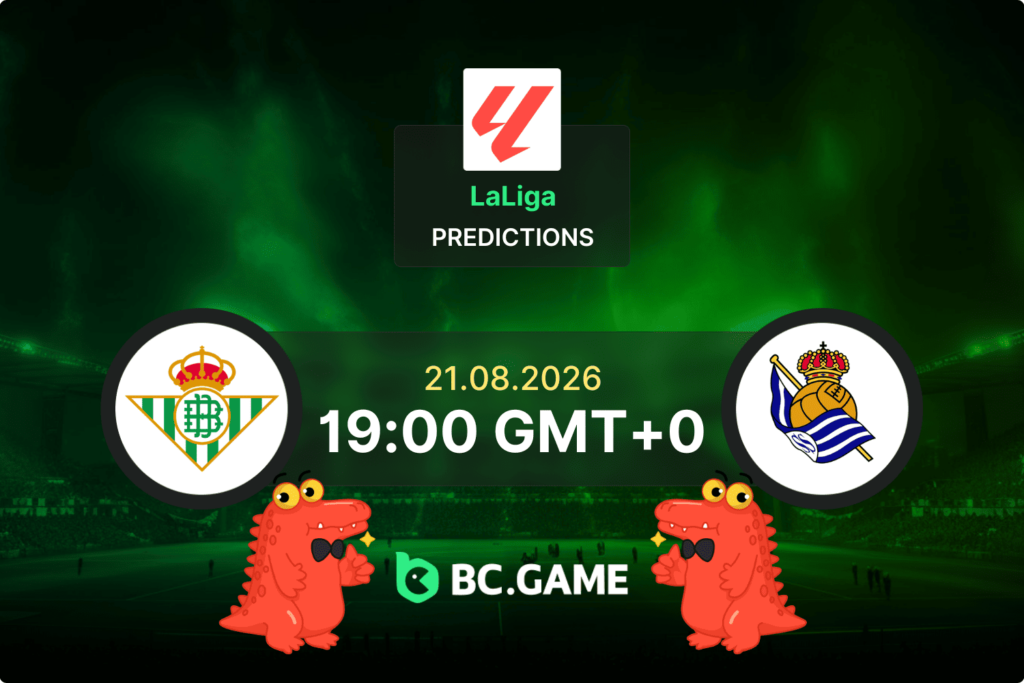 Match prediction for the Real Betis vs Real Sociedad game at LaLiga 2026.