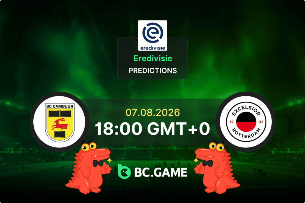 Match prediction for the SC Cambuur vs Excelsior game at Eredivisie 2026.