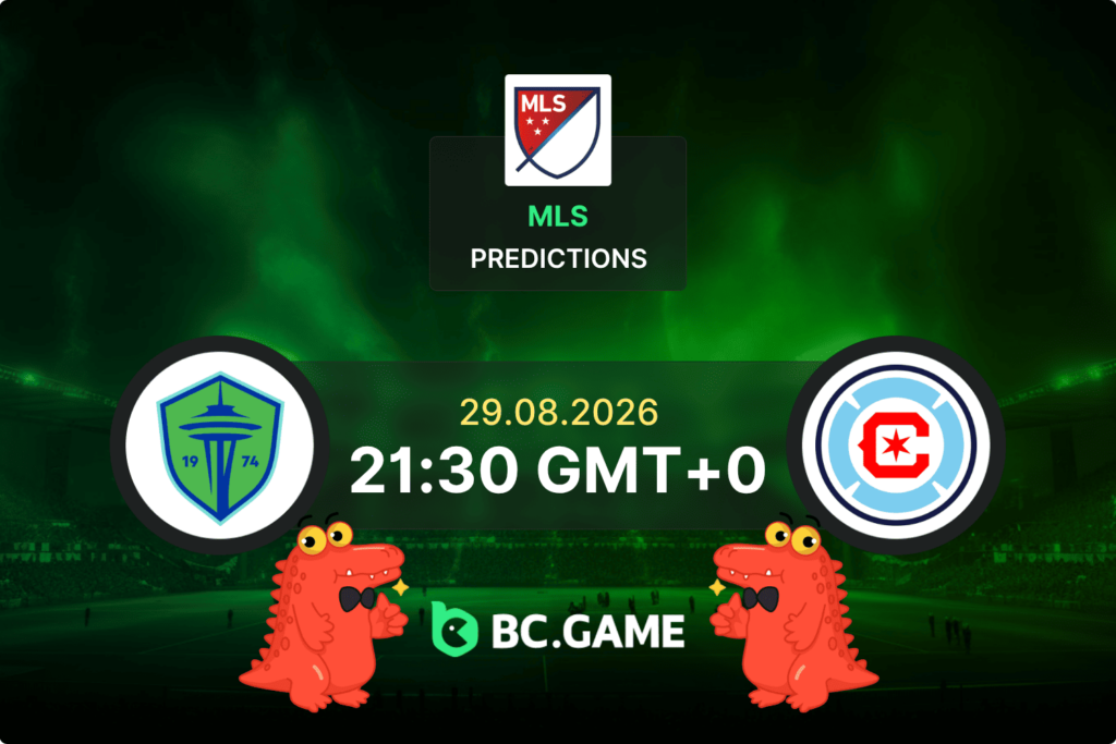 Match prediction for the Seattle Sounders vs Chicago Fire game at MLS 2026.