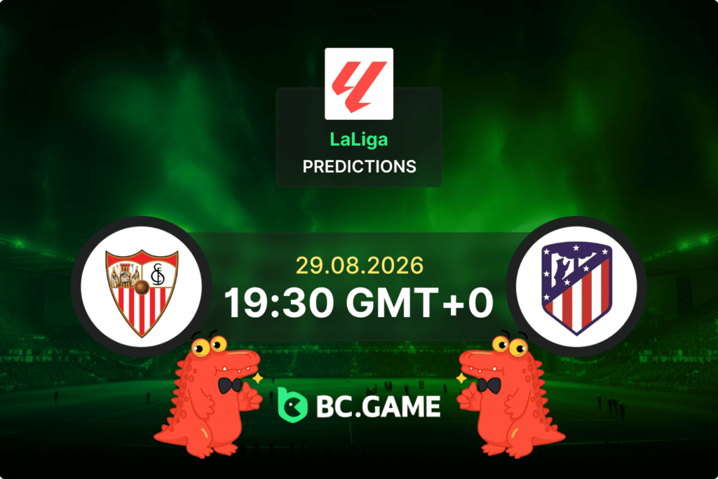 Match prediction for the Sevilla vs Atlético Madrid game at LaLiga 2026.