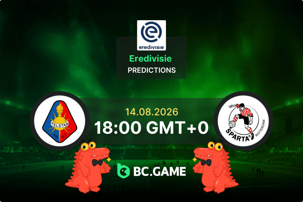 Match prediction for the Telstar vs Sparta Rotterdam game at Eredivisie 2026.