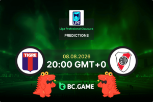 Tigre vs River Plate Prediction, Odds & Betting Tips – Liga Profesional Clausura 08/08/2026