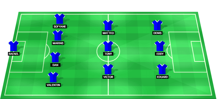 FCV Farul Constanța probable formation against CFR 1907 Cluj in the Superliga