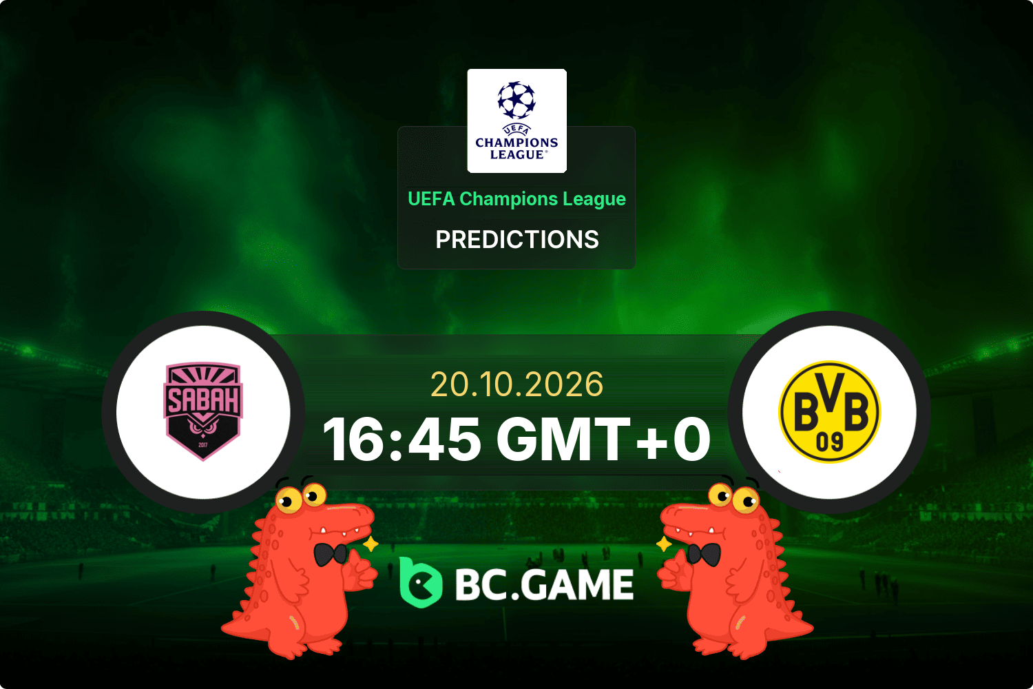Sabah FA vs Borussia Dortmund prediction for the UEFA Champions League